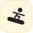 Ski and snowboard luggage icon